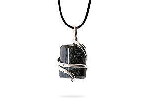 Raw Black Tourmaline Crystal Healing Pendant Necklace: Your Path to Protection and Inner Peace