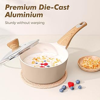 SENSARTE Ceramic Cookware Sets, Pots and Pans Set Nonstick, 20-Piece Induction Cookware, Non-toxic Healthy Non Stick Kitchen Cooking Set with Stay-Cool Handles, PFAS PTFE PFOA PFOS Free