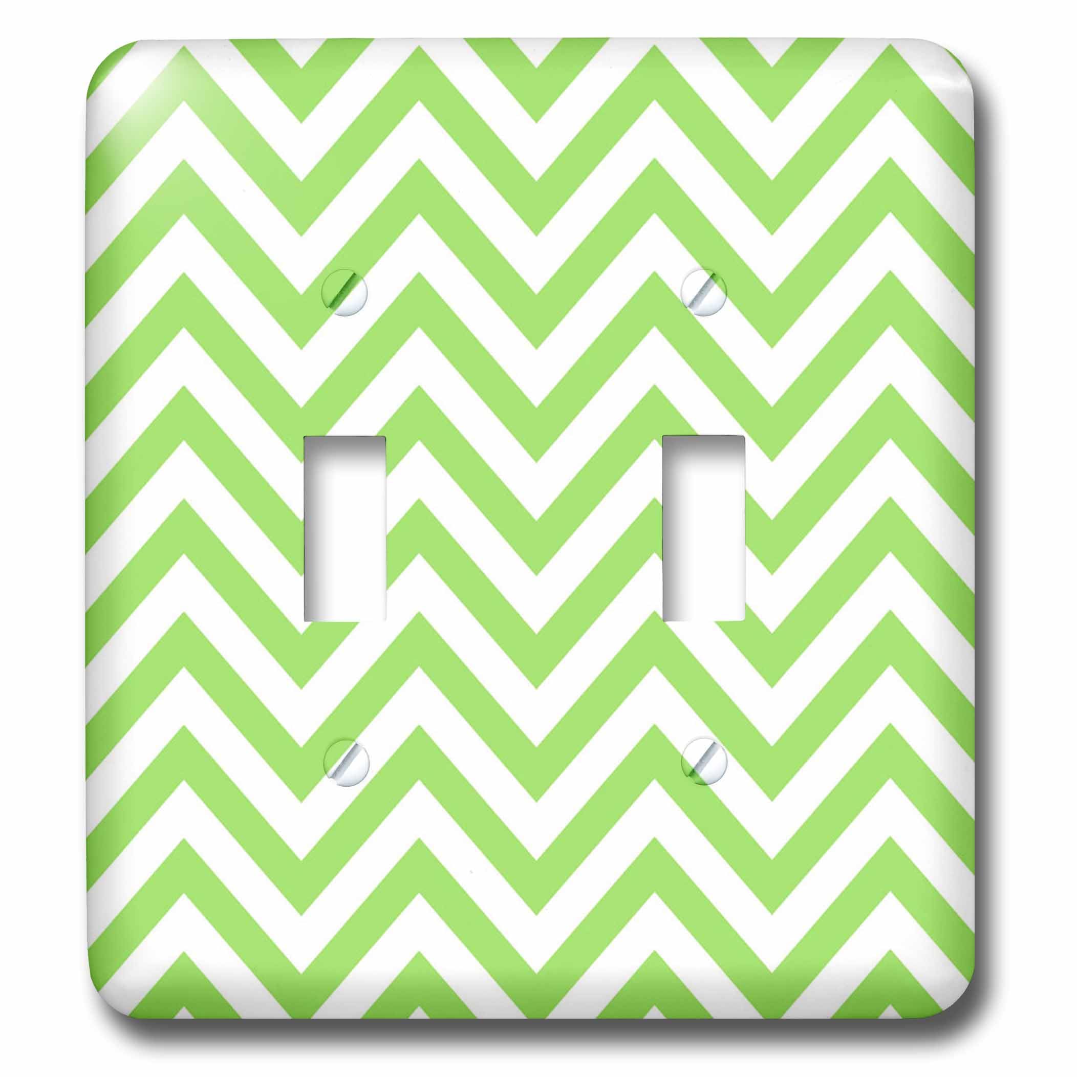 Interrupteur à bascule chevrons vert citron clair au graphisme moderne unique