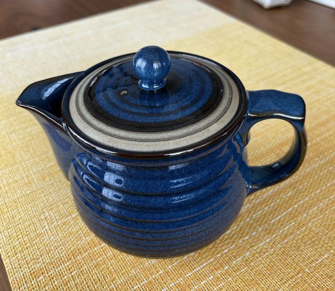 Amazon | 常滑焼 こだわりセラメッシュ ふっくらポット「藍