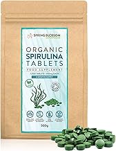 500G Organic SPIRULINA Tablets [1000 x 500mg] Natural Dietary Food Supplement, Premium Quality, Non-GMO Vegan Detox Superfood Rich in Protein, Vitamins, Amino Acids, Iron - Soil Association Certified