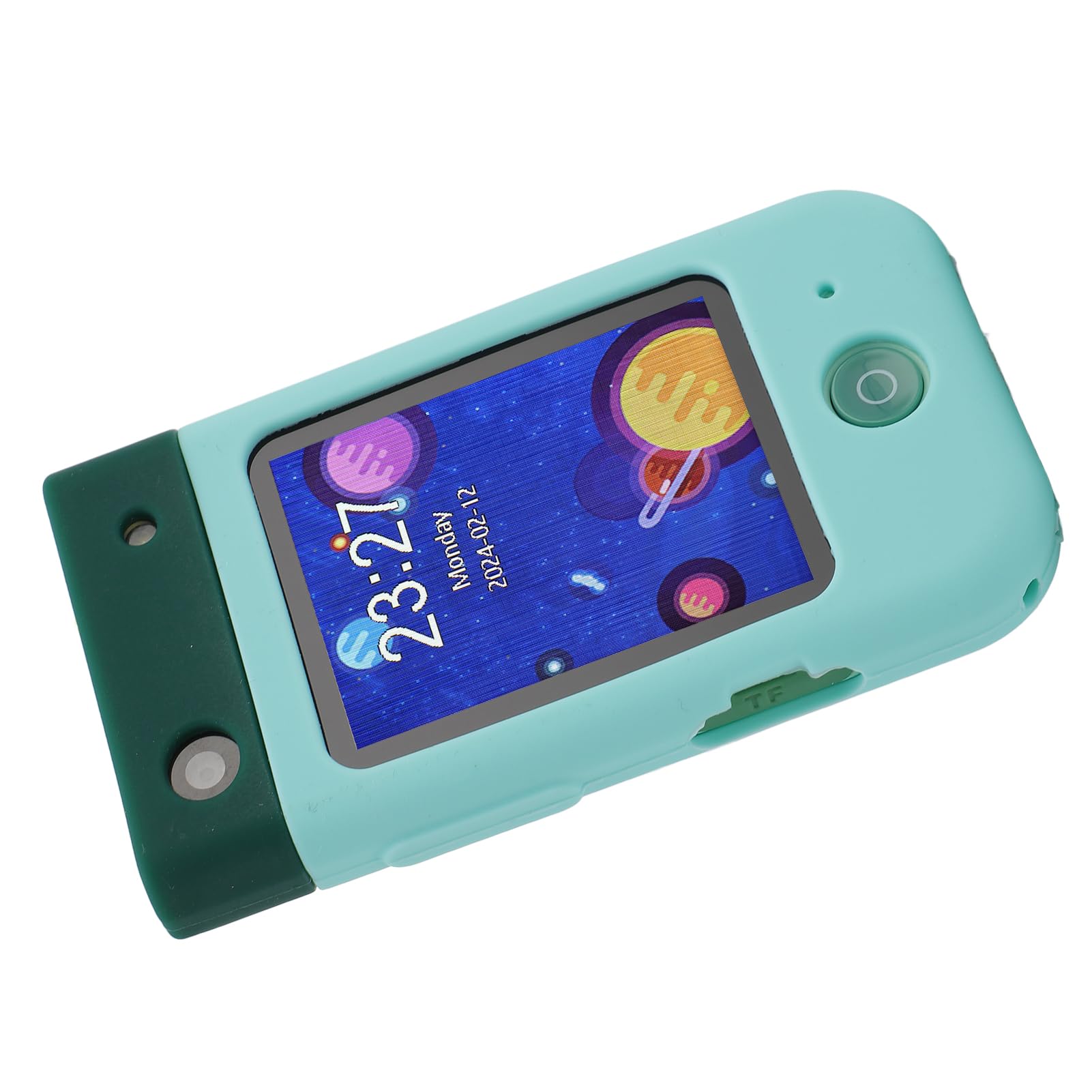 AMONIDA Piccolo Smartphone Giocattolo Touchscreen da 2,8 Pollici per Bambini con Lettore Musicale e Giochi Educativi per la Ricreazione (verde dinosauro)