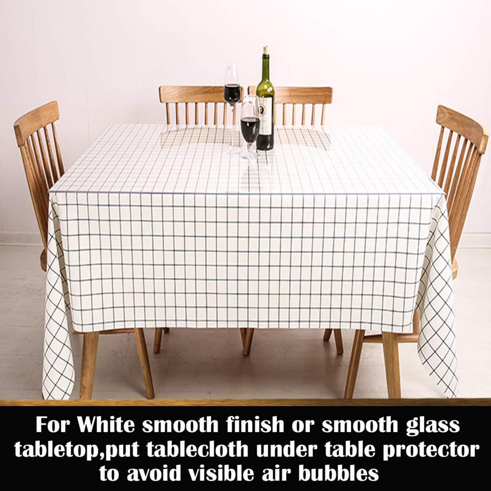 Kleine rechteckige transparente Schreibtischunterlage, Tischschutz, wasserdicht, leicht zu reinigen, transparente Tischabdeckung, hitzebeständig, öldicht, Schreibtischunterlage für Büro, Schreibtisch