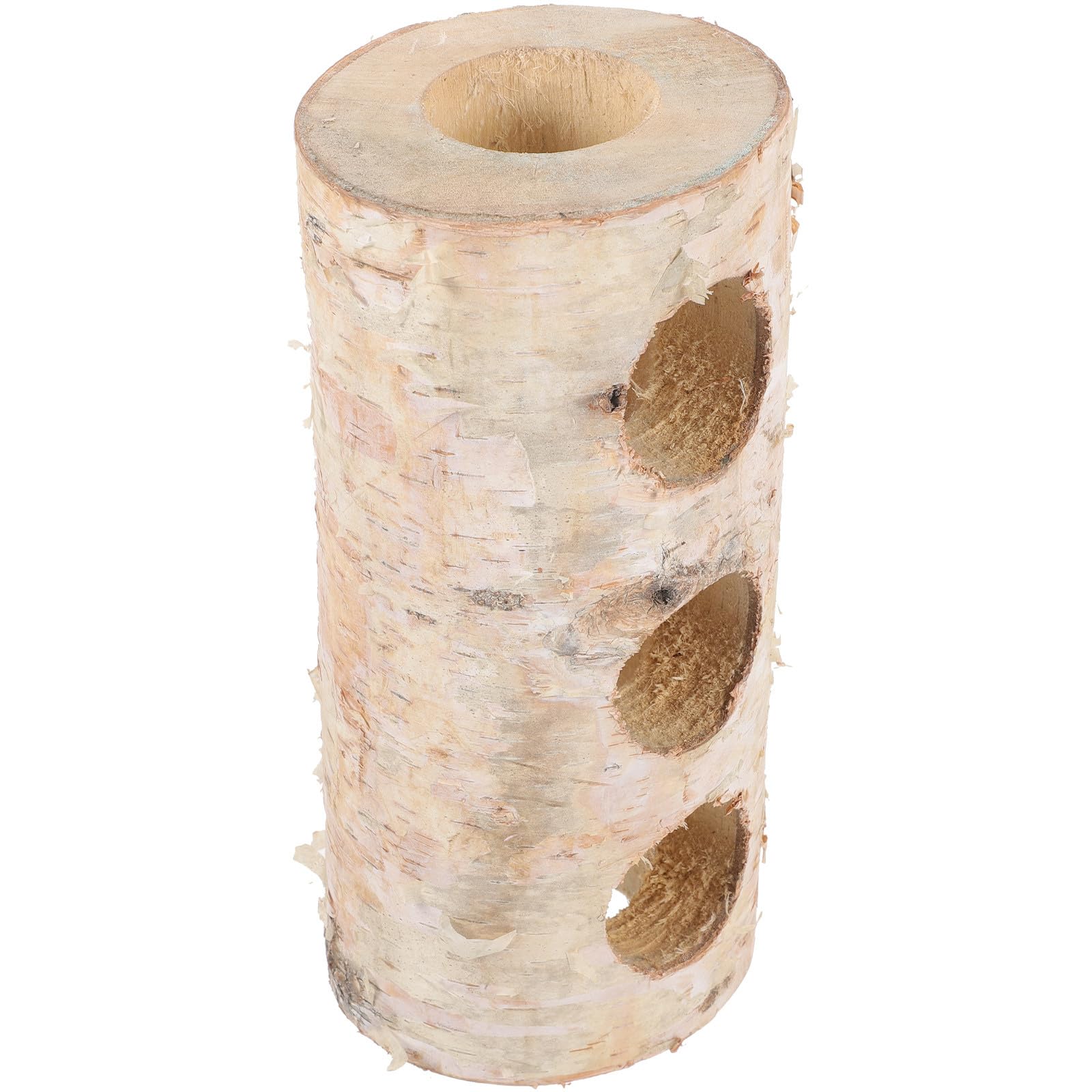 Hamsterröhre als Holzversteck für Käfig und Schlafhöhle, Beige