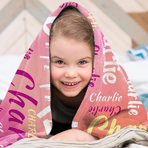 Miniatura 7 de EOBIBIFUN Manta personalizada para niños con nombre, manta de nombre personalizada para niños y niñas, manta de bebé personalizada para niños y