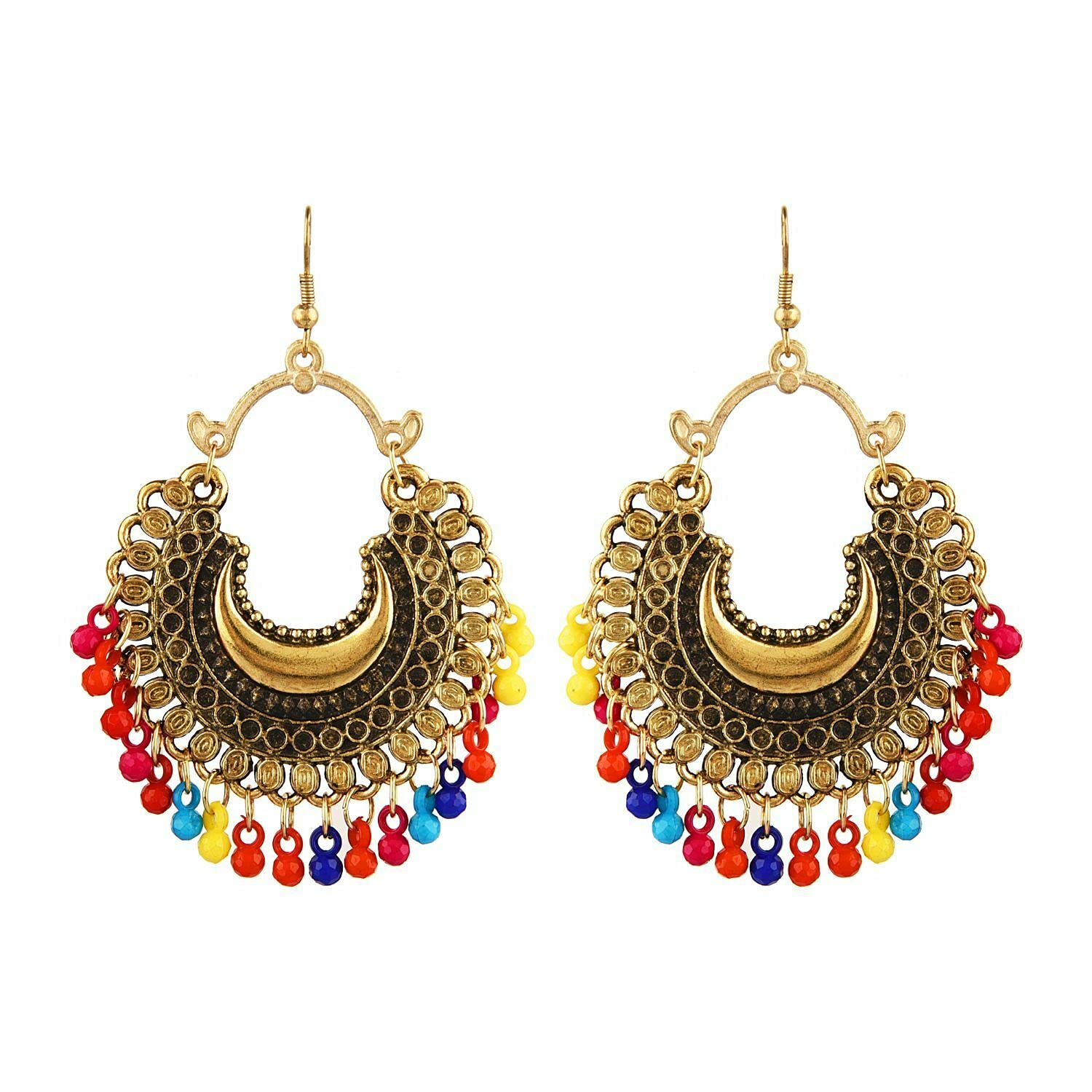 See full amazon price history chart for Zeniso® Beautiful Ethnic Vintage Golden Oxidised Multibeads Meena Chandbali Earring - Traditional Bold Fancy Earring Alloy Jhumki Earring Zeniso® Beautiful Ethnic Vintage Golden Oxidised Multibeads Meena Chandbali Earring - Traditional Bold Fancy Earring Alloy Jhumki Earring (B09H6HKK26) Amazon Price History, Amazon Price Tracker