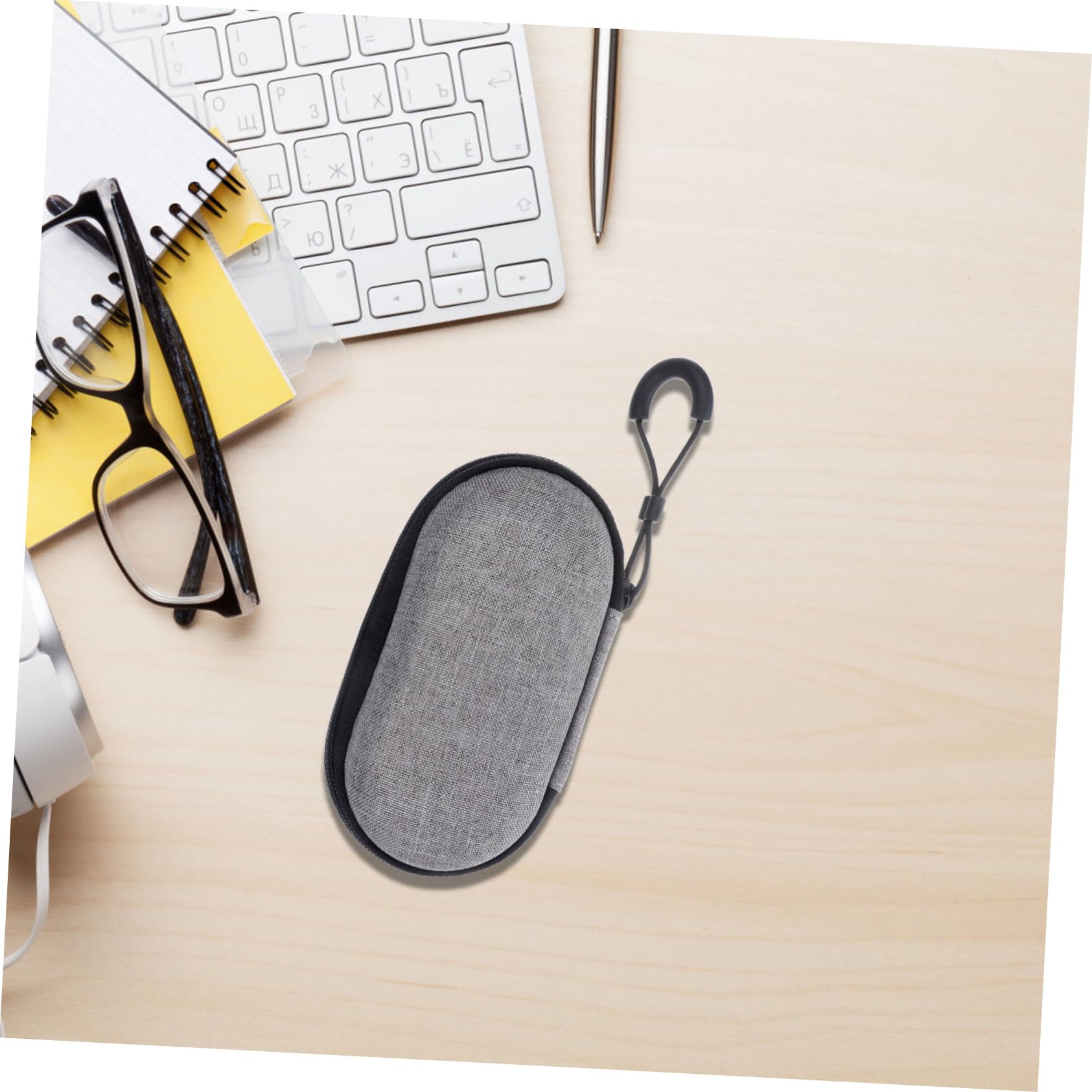 Wakauto Tuner Storage Box Guitar Hard Shell Electric Guitar Case Travel Case for Chargers and Cords Travel Charger Organizer