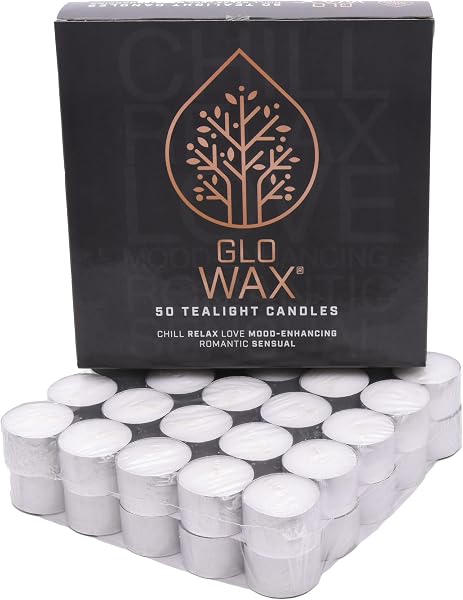 Glo-Wax Velas de Té 50 Unidades 10 Horas