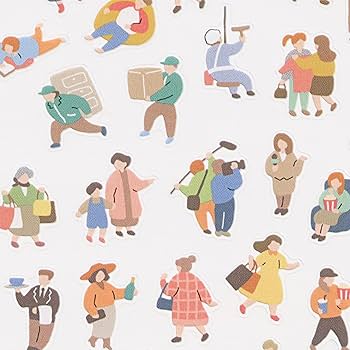 ソイングク　ステッカー　シール　スケジュール帳　ミニメモ帳 マスキング スケジュールシールS＆L 水彩 デイリー イベント