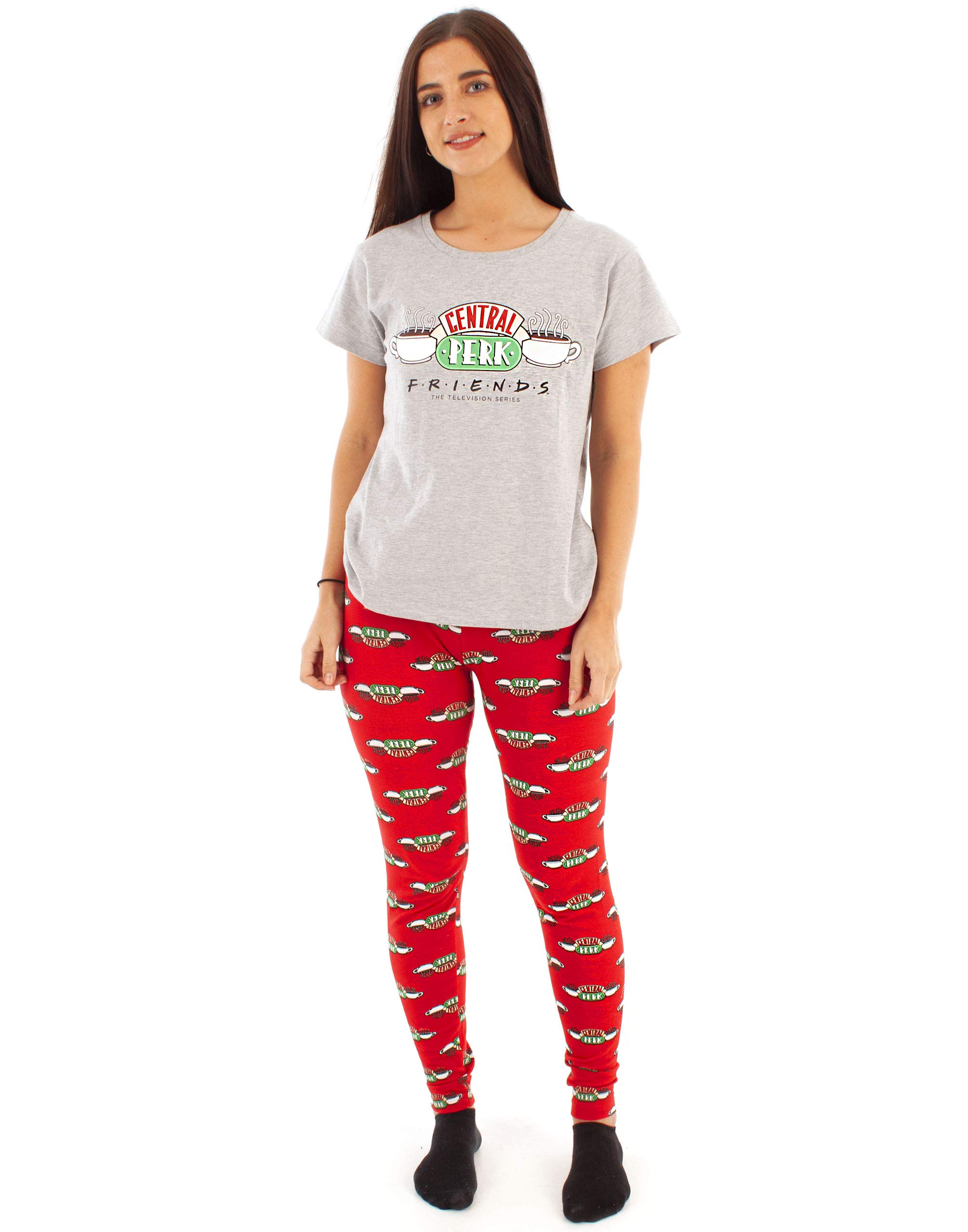 Friends Amici Central Perk Pigiama per Le Donne Cafe TV Show Show PJ Set