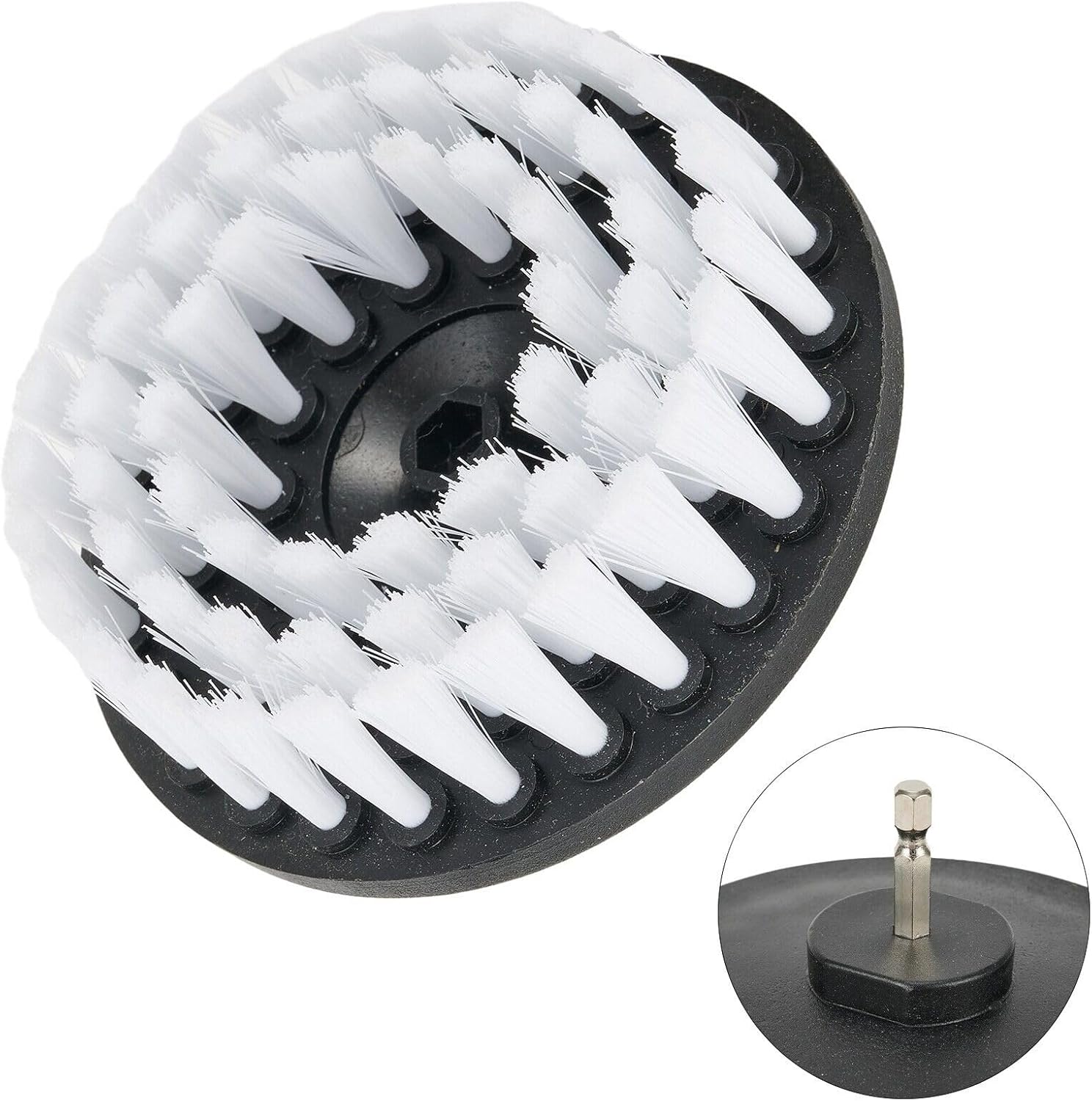 Spare Part for Carpet Leather&Upholstery Cleaning Attachment,5in Electric Drill Soft Brush