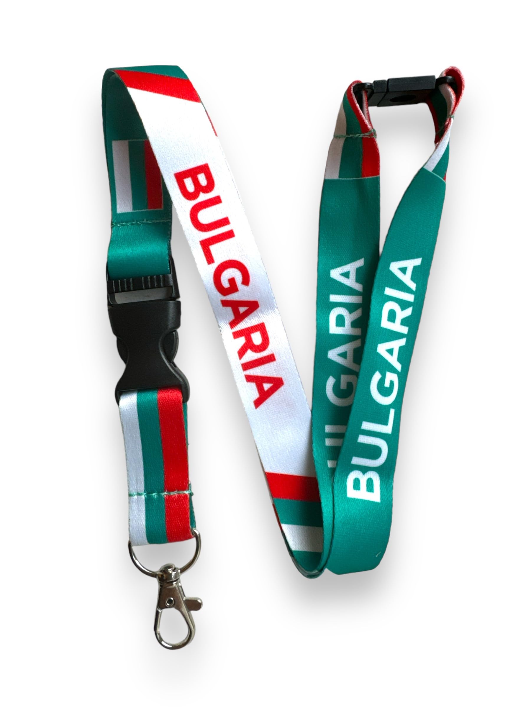 PAC Supplies Global European Country Lanyard/Badge Holder With Safety Breakaway & Detachable Clip (5, Bulgaria) — image 1