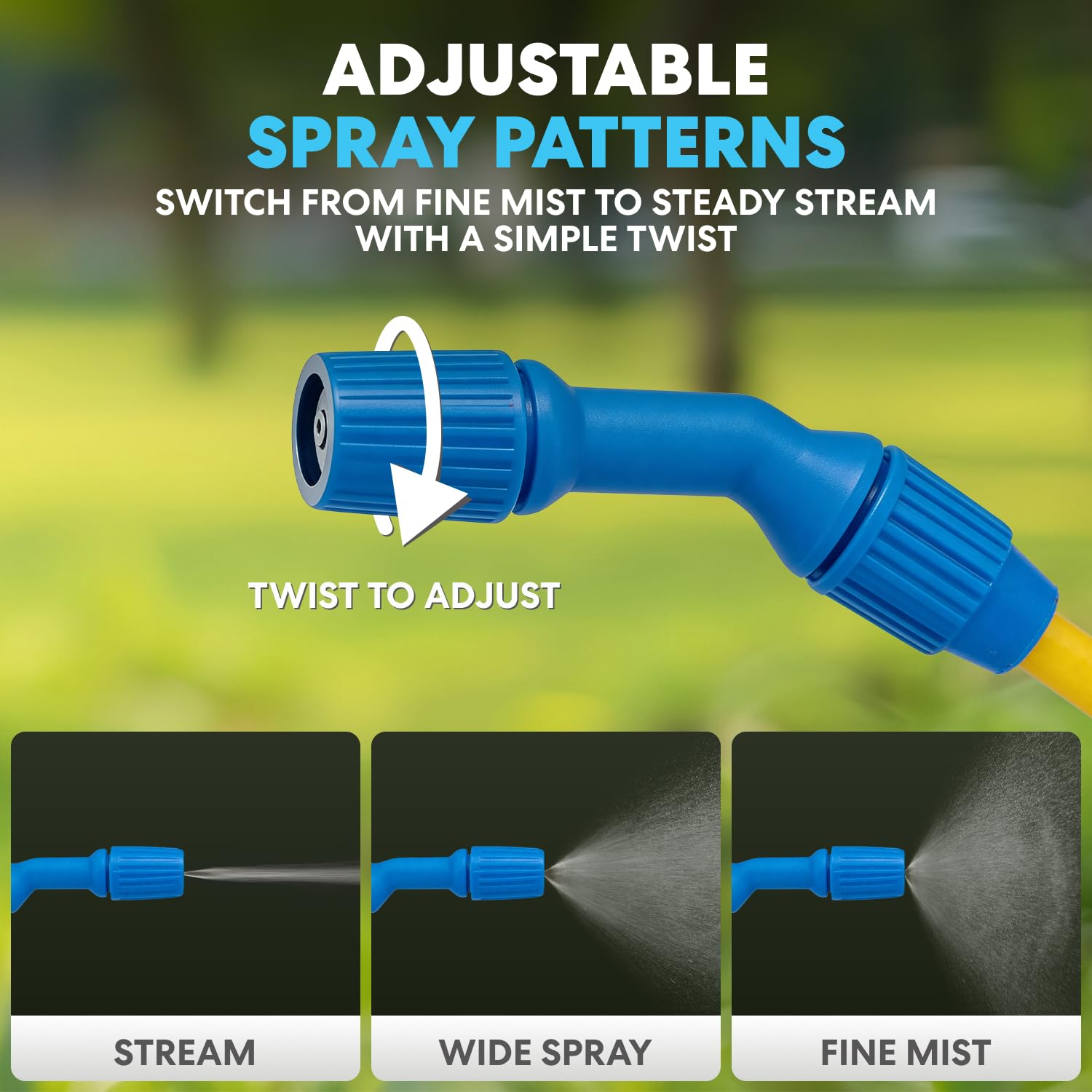 SIMPLI-Magic Pulverizador de Bomba de jardín de 5 litros, pulverizador de presión de Mano con Boquilla Ajustable y fácil acción de Bomba para Plantas, Cuidado del césped, Limpieza y Uso al Aire Libre