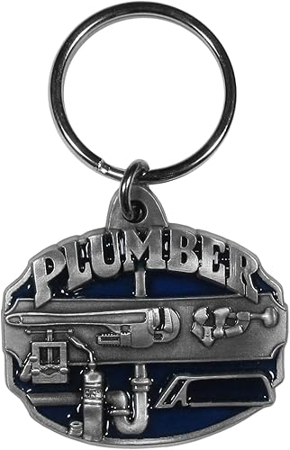 Siskiyou Automotive Metal Llavero fontanero esmaltado detalles