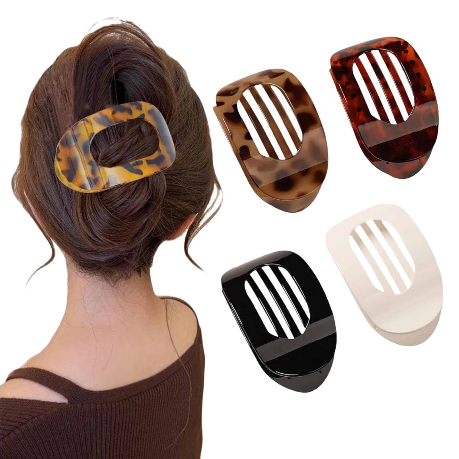 4 PCS Flat Hair Clips
