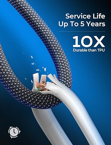 Miniatura 5 de LISEN Cable USB C a USB C para Apple certificado 60 W, paquete de 3 cables USBC a USBC de 10 pies tipo C, cable de carga rápida para iPhone 15 Pro