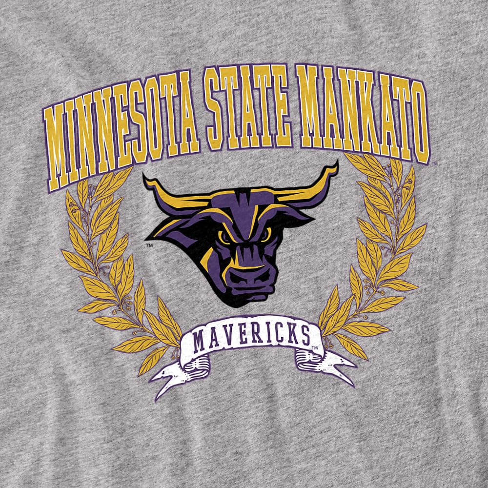 LOGOVISION Minnesota State University, Mankato Laurels Dark Kids T Shirt (3) for Toddler Boys and Girls, Athletic Heather
