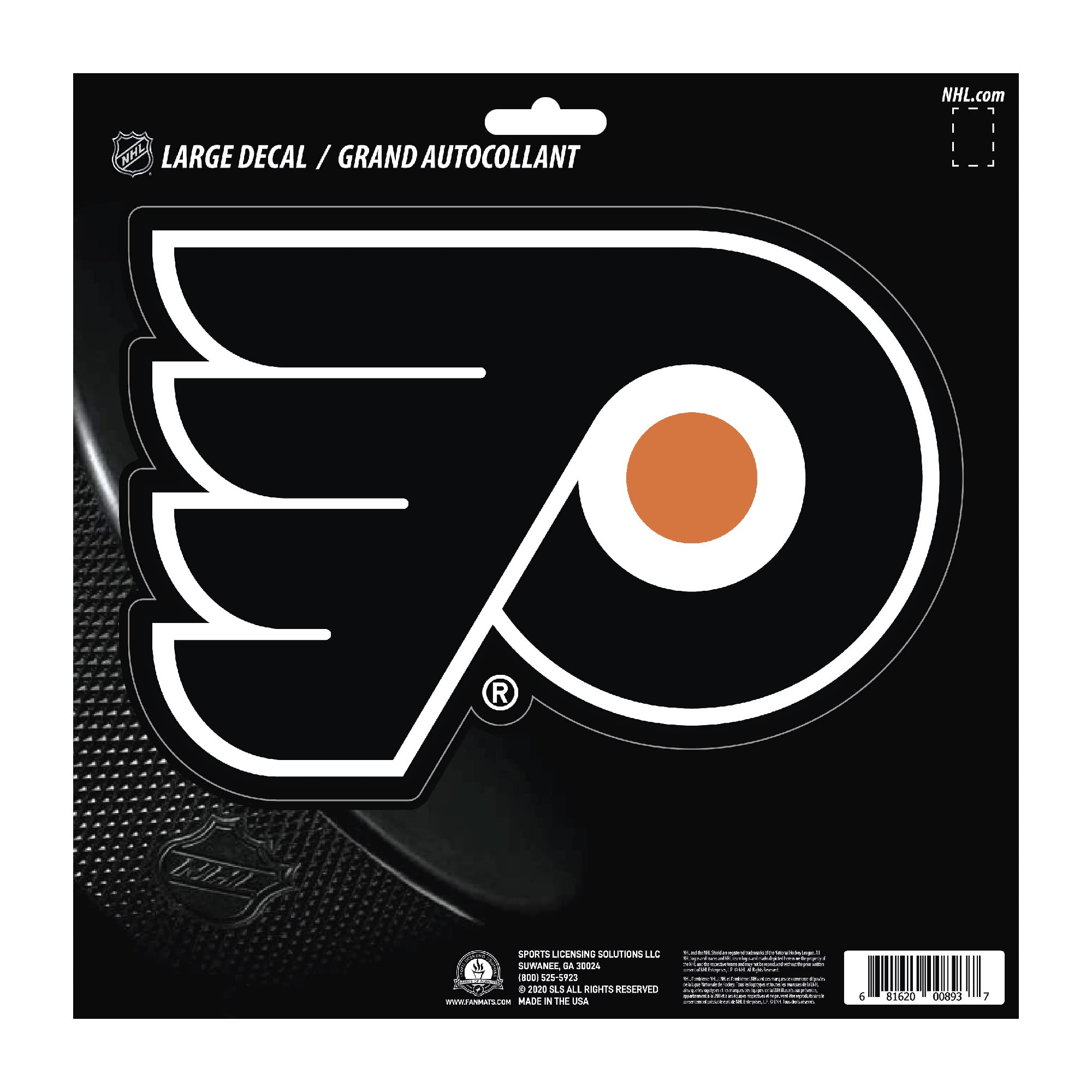 Pegatina Philadelphia Flyers de tamaño grande FANMATS 30825 vinilo exterior
