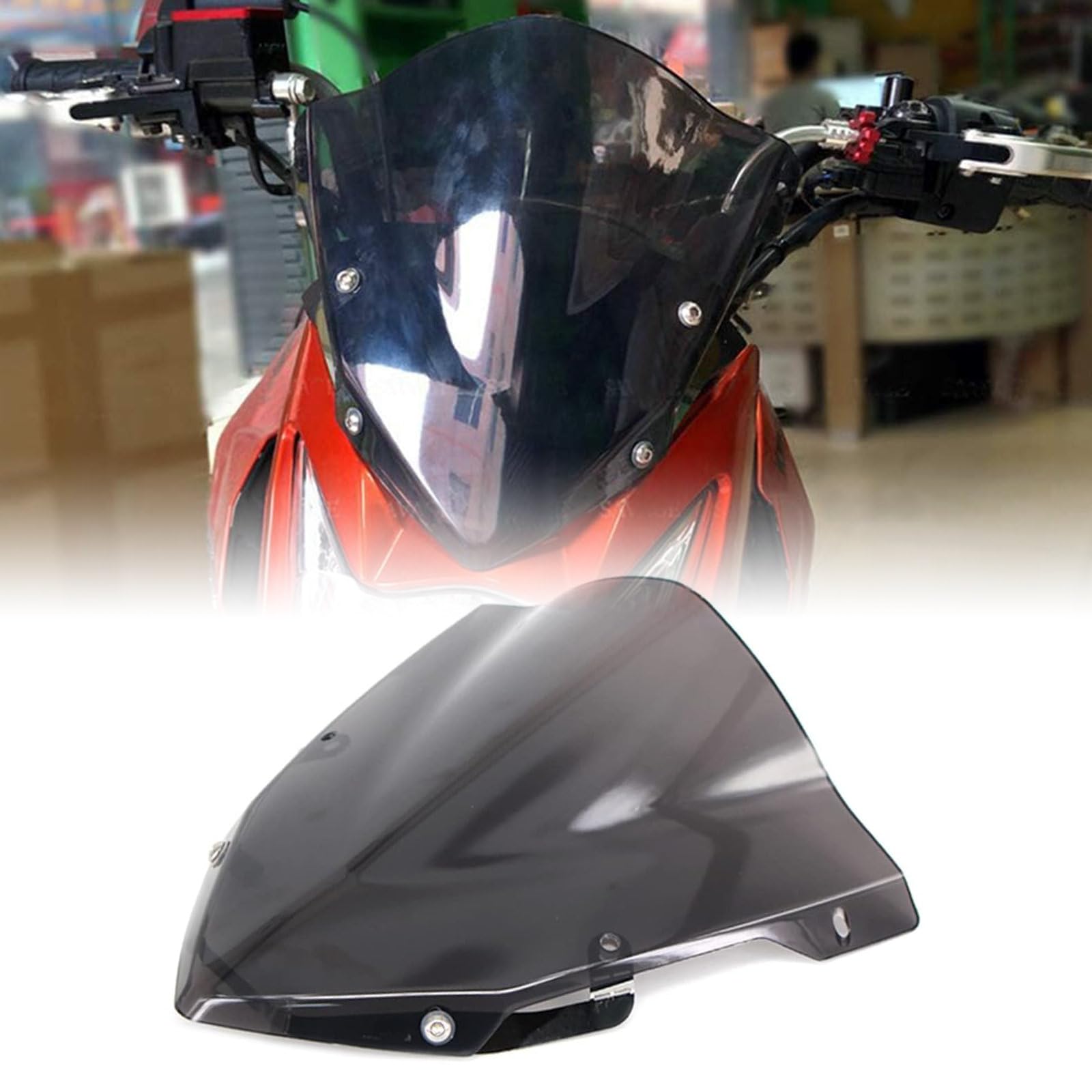 Amazon.com: GUAIMI Motorcycle Windscreen Windshield Sport Screen