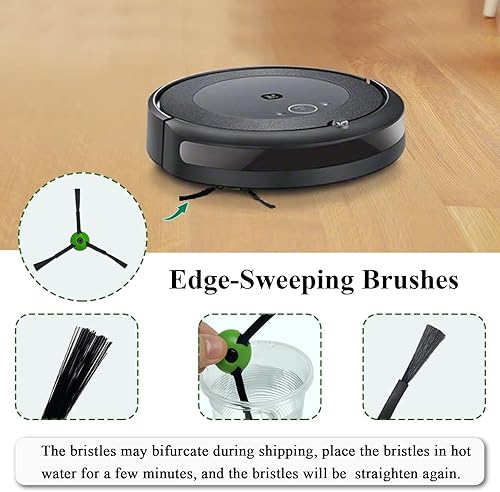 Miniatura 5 de Paquete de 10 cepillos laterales de repuesto compatibles con iRobot Roomba serie i, j y e, todos los modelos, accesorios para barrido de bordes para