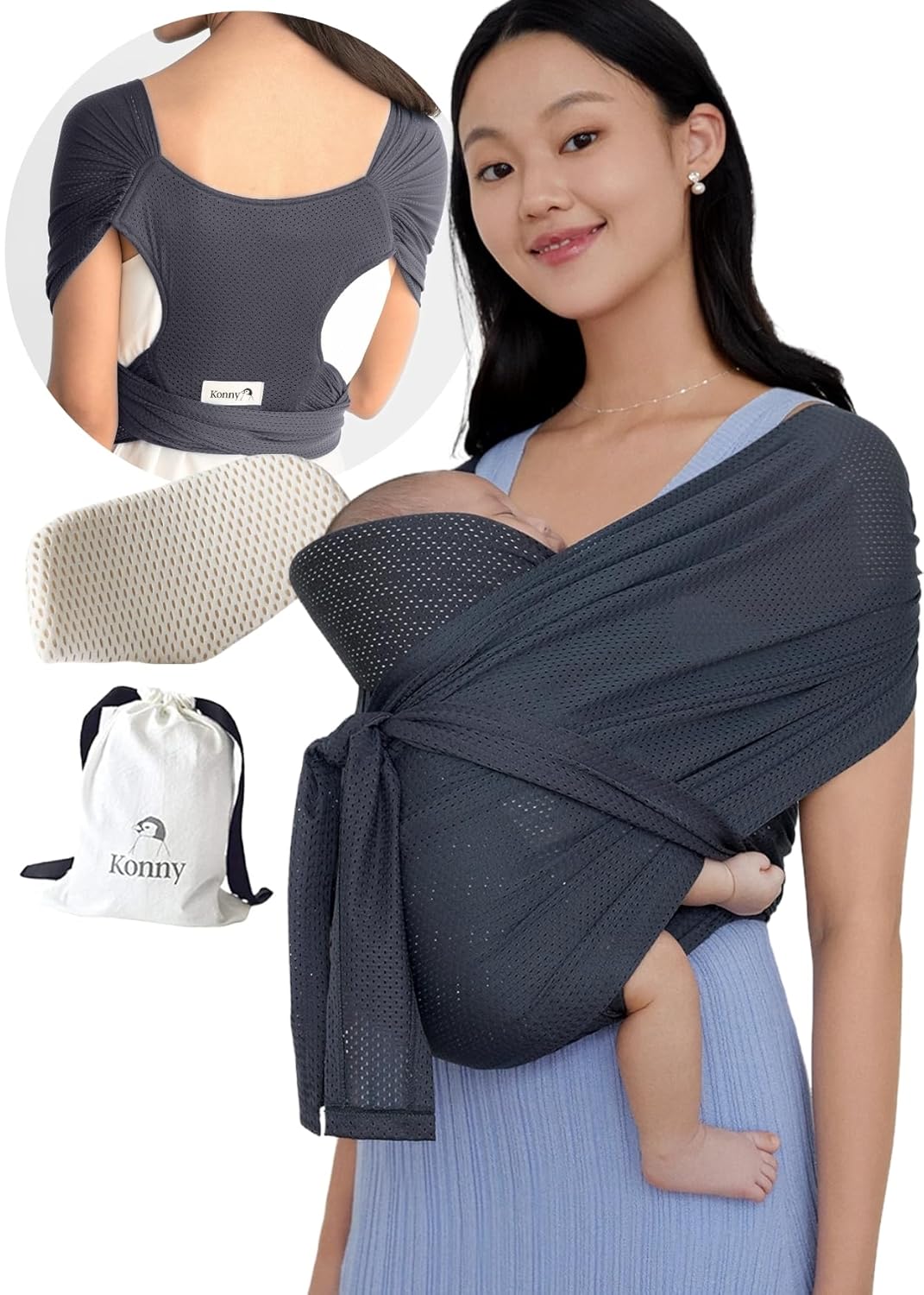 Konny Baby Carrier FLEX AirMesh(Head Support) Summer