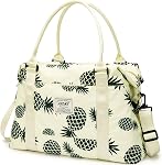 Weekender Bags for Women, AROME Large Travel Duffel Bag Waterproof Overnight Weekend Carry on Shoulder Bag Sports Gym Tote Bag with Wet Pocket Luggage Sleeve & Flight Approved