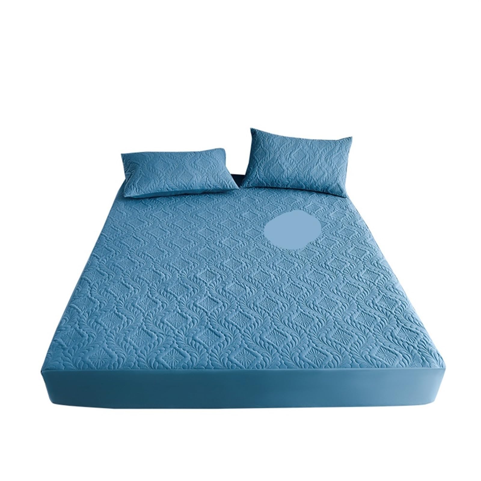 Waterproof Mattress Cover Quilted Waterproof Mattress Cover Embossed Bedding Protector Fitted Bed Sheet No Pillowcase(Style 10,2xPillowcase 48x74cm)