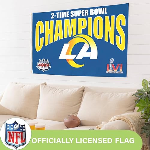 Miniatura 274 de NFL Dallas Cowboys - Bandera duradera de 3 x 5 para exteriores con ojales, bandera y pancarta resistentes para jardín al aire libre y patio, bandera
