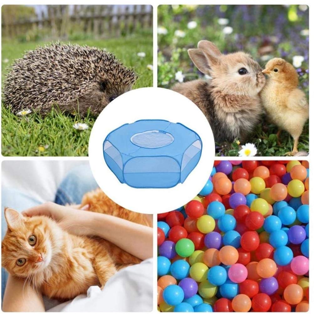 Faltbarer Haustier-Laufstall – 100x38 Cm, Mit Netz Und Reißverschluss, Für Katzen, Welpen & Kleintiere