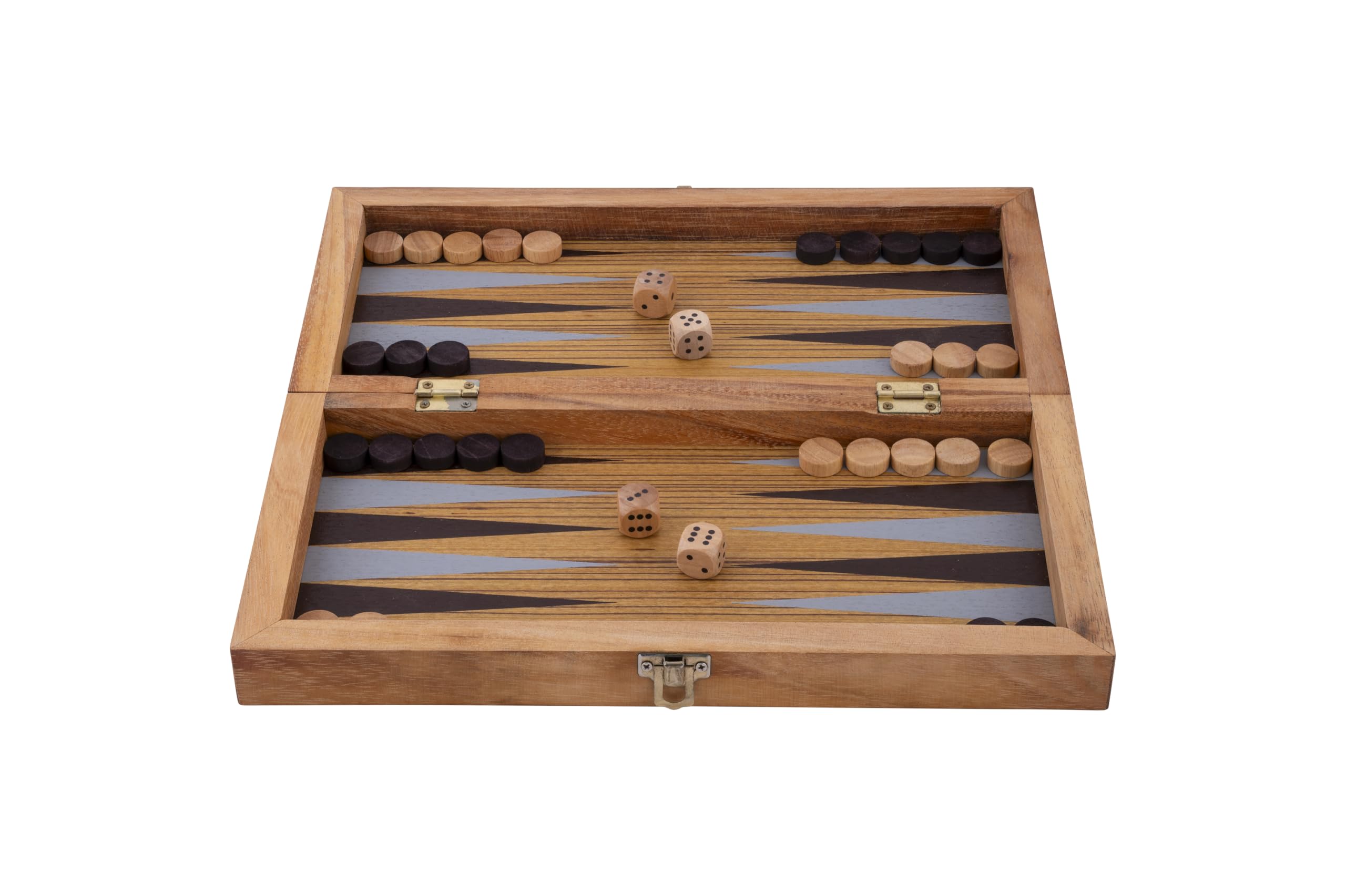Engelhart, 350522-2-in-1 Large Wooden Chess & Backgammon Set including Notation 35 cm, Folding Board Game - Image 3