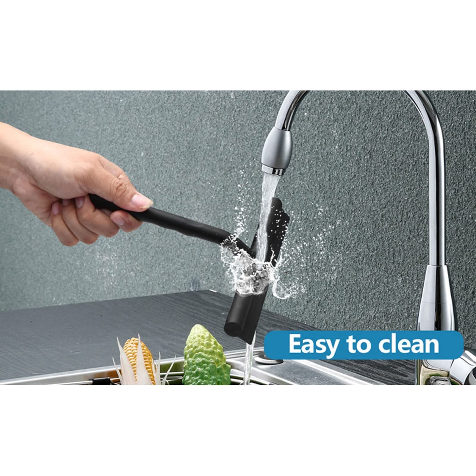 Rasquetas para Ducha, Escobilla de Ducha Manual una Cara con Soporte Silicona for Vidrio y Espejo baño