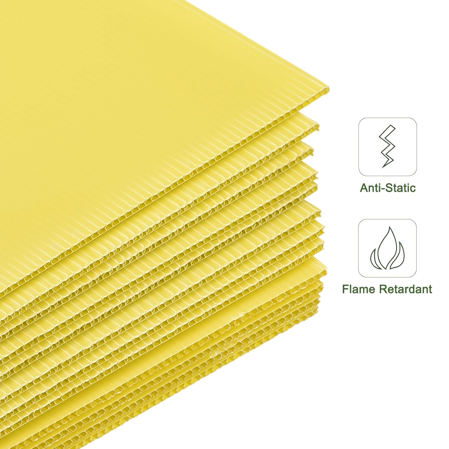 樹脂スタンド看板 サインキューブ「 監視カメラ 録画中 WARNING! security cameras 24h Rec 」  本体カラー（イエロー・グレー） 反射加工も出来ます！ |《公式》 看板ショップ MECCANIXITY 空白の庭の看板、18インチx12インチの段ボールプラスチックシート、黄色の芝生の看板、ガレージセール看板、オ