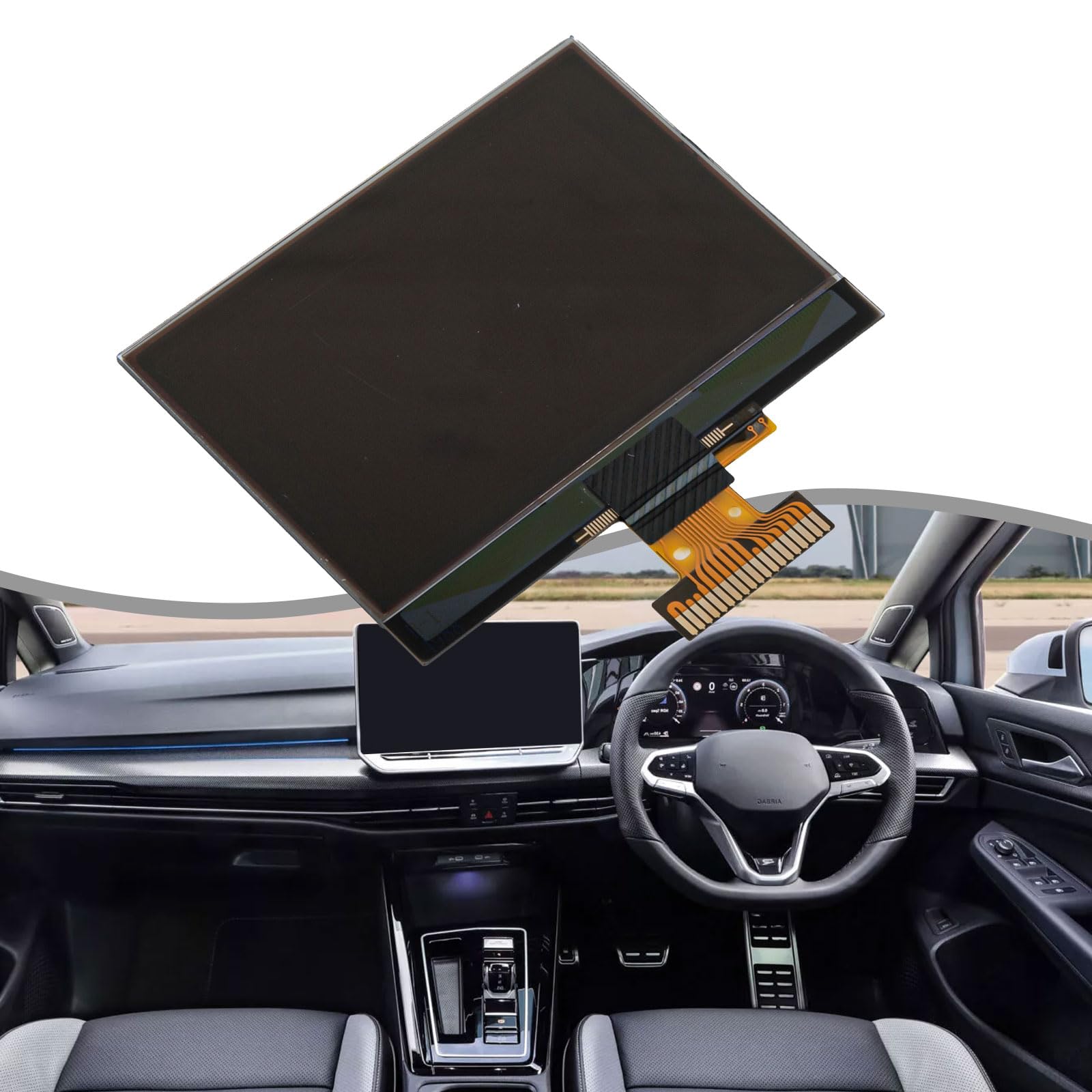Pantalla de salpicadero para Golf V, para PASSAT B6, para JETTA Mk5, para SKODA Octavia LCD Monitor 1TD920862 1K0920861M Unidad negra