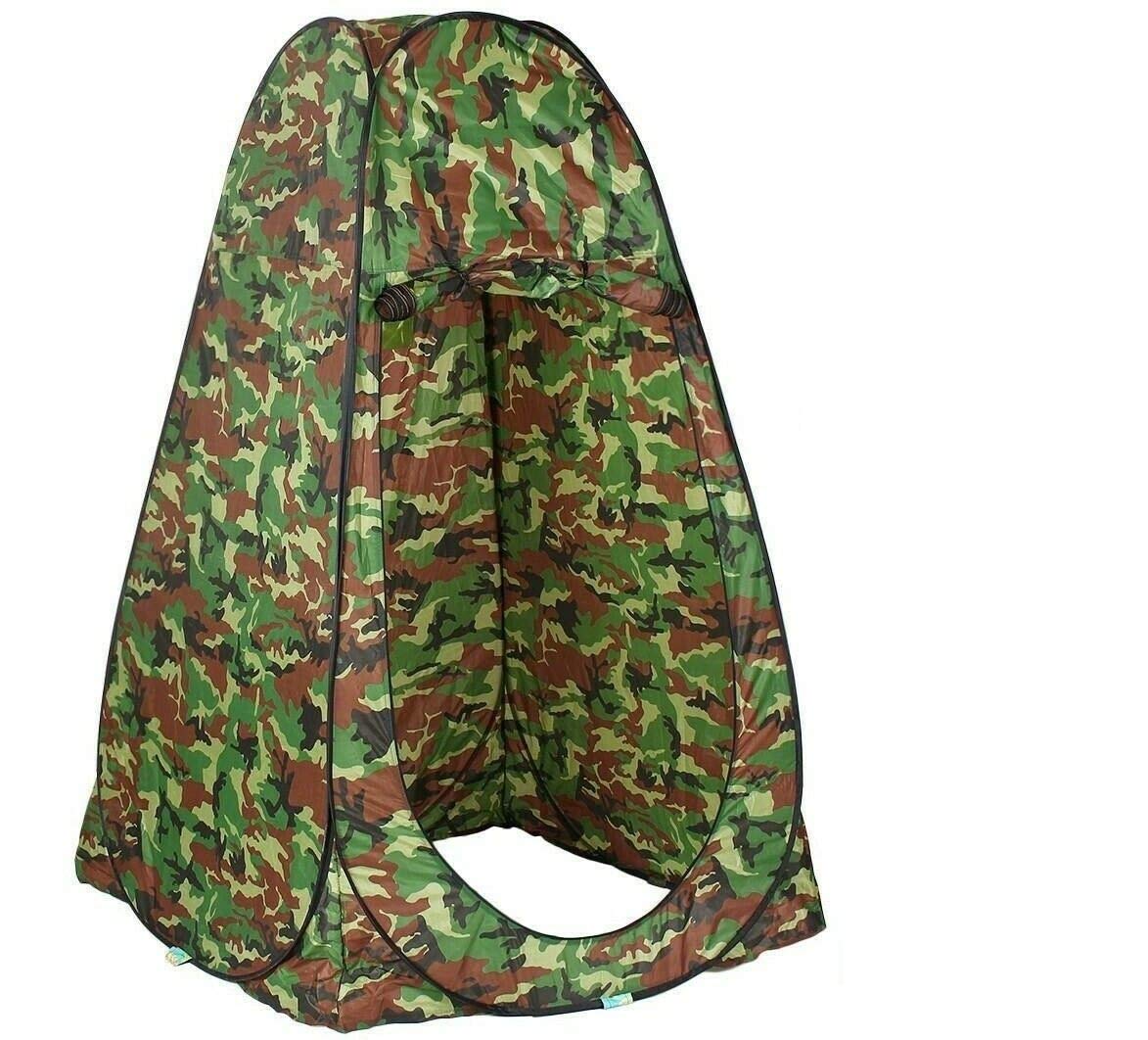 HYU Tienda de campaña baño, WC, Ducha, Vestuario Impermeable Camping, Acampada, Playa, desplegable automatica Pop Up Camuflaje