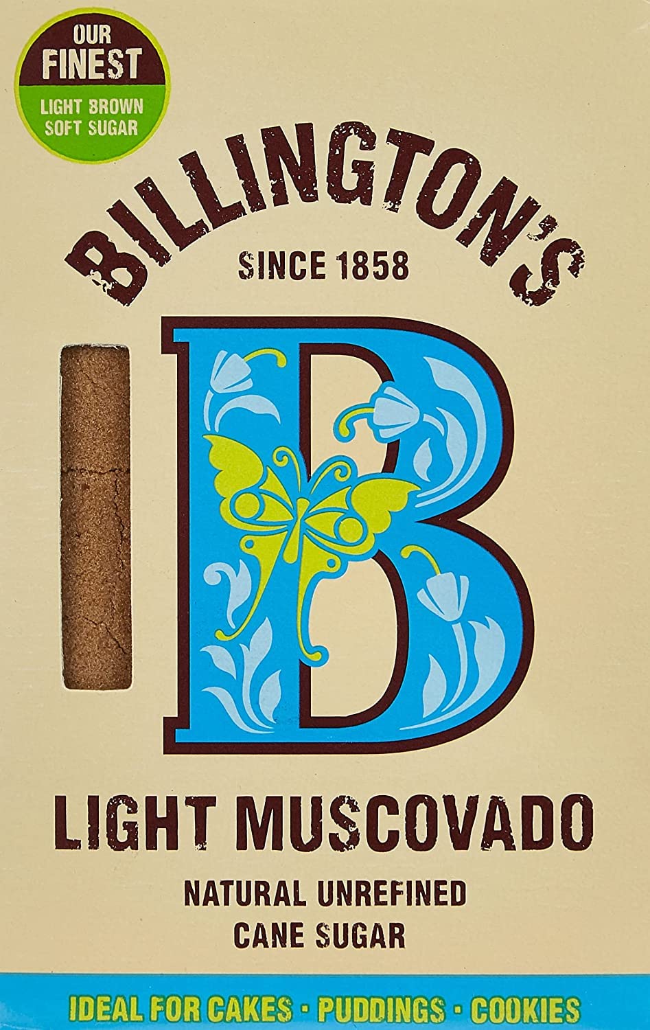 Billington'sLight Muscovado Cane Sugar, 500 Gm