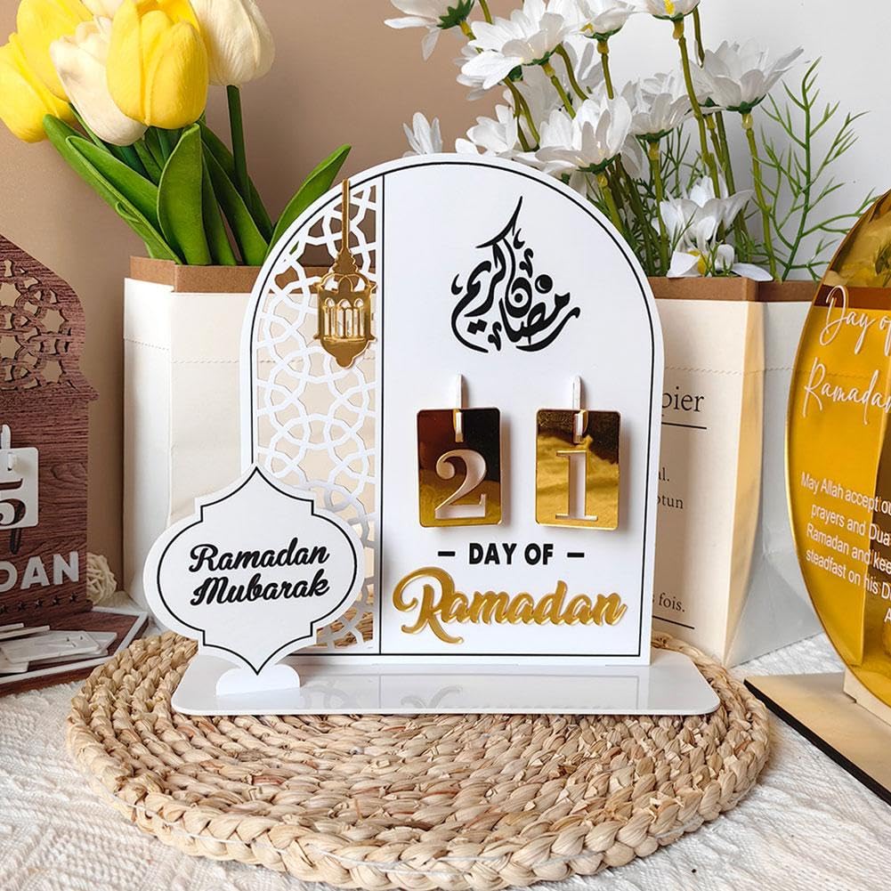 Calendario Ramadan In Acrilico 30 Giorni – Countdown Decorativo, Robusto E Durevole, Per Celebrare Il Mese Sacro 2025-2026