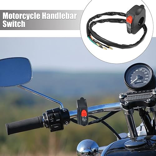 Miniatura 2 de Motoforti Interruptor de encendido DC 12V 78 "0.866 in para manillar de motocicleta