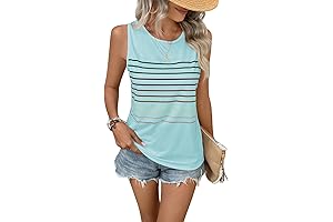 Striped Crew Neck Tank Tops: Casual and Comfy for Every Occasion