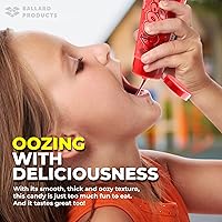 Vista 3 de Kidsmania Ooze Tube Candy - Paquete variado de 3-2 tubos de frambuesa azul y 1 tubo de caramelo de cereza Kidsmania Squeeze - Frambuesa azul