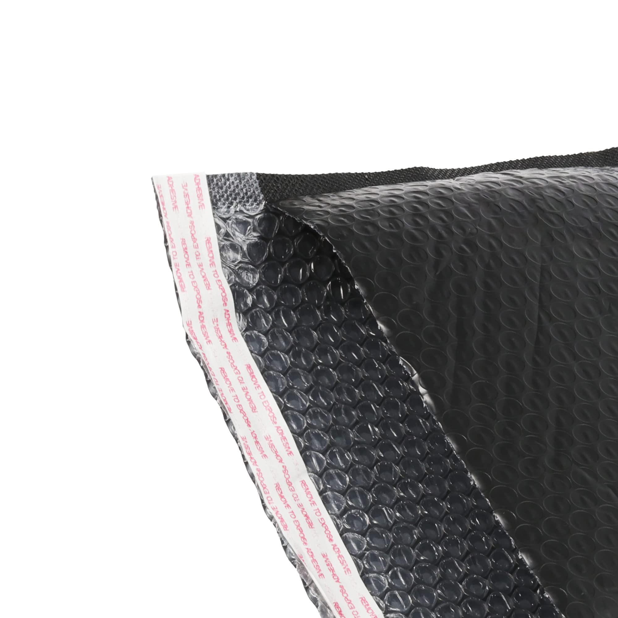 MUKCHAP Paquete de 80 sobres acolchados impermeables de burbujas de polietileno negro, tamaño A5, bolsas de burbujas para minoristas, bolsas de envío con tira autosellada