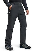 Libin Men's Thermal Winter Softshell Trousers Waterproof Windproof Lined Ski Trousers Hiking Trousers Winter Trousers Outdoor Trousers Snow Trousers Rain Trousers Trekking Trousers