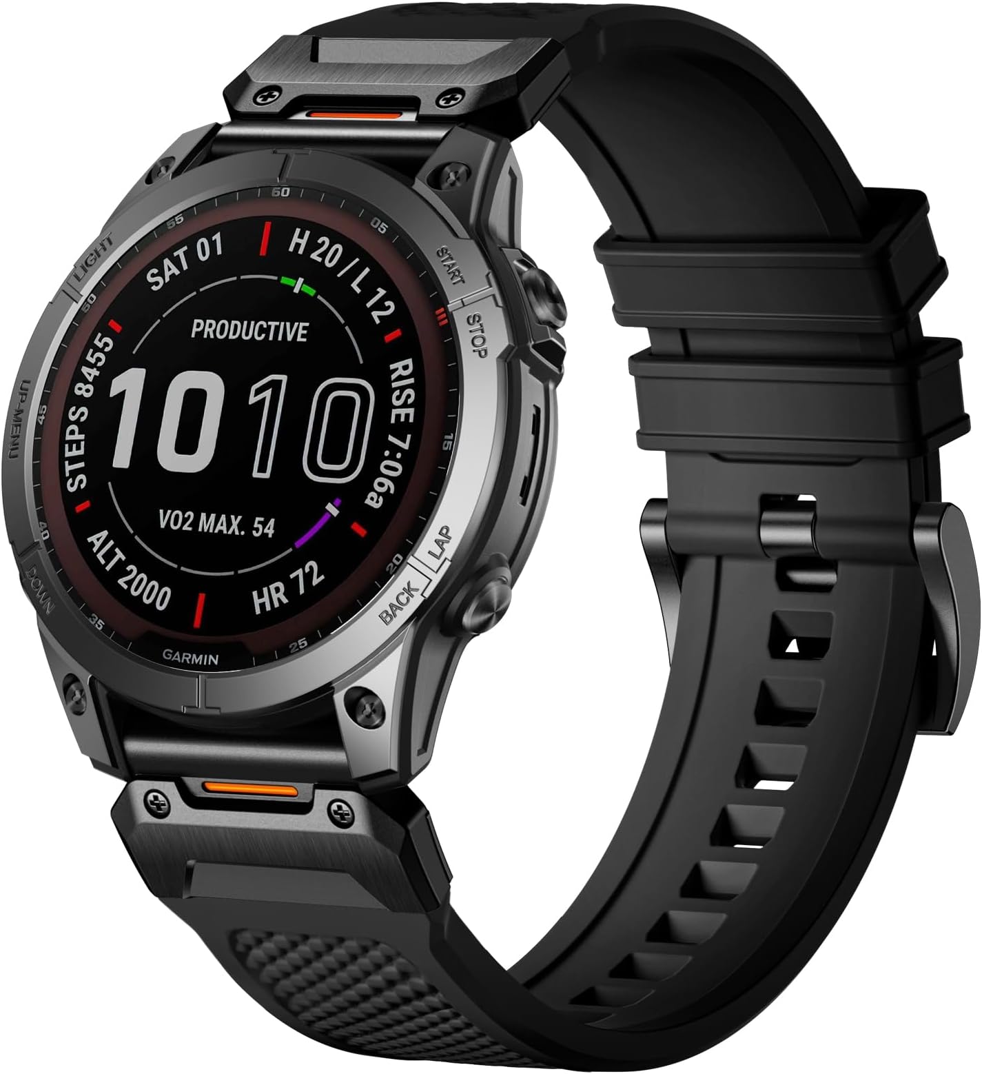 Compatible with Garmin Fenix 7 Band - 22mm Silicone Quick Fit Watch Bands for Fenix 8 47mm/Fenix 5/Fenix 6/6 Pro/Fenix 7 Pro/Forerunner 965/945/Approach S62/S60/Epix 2 Pro 47mm/Quatix 7