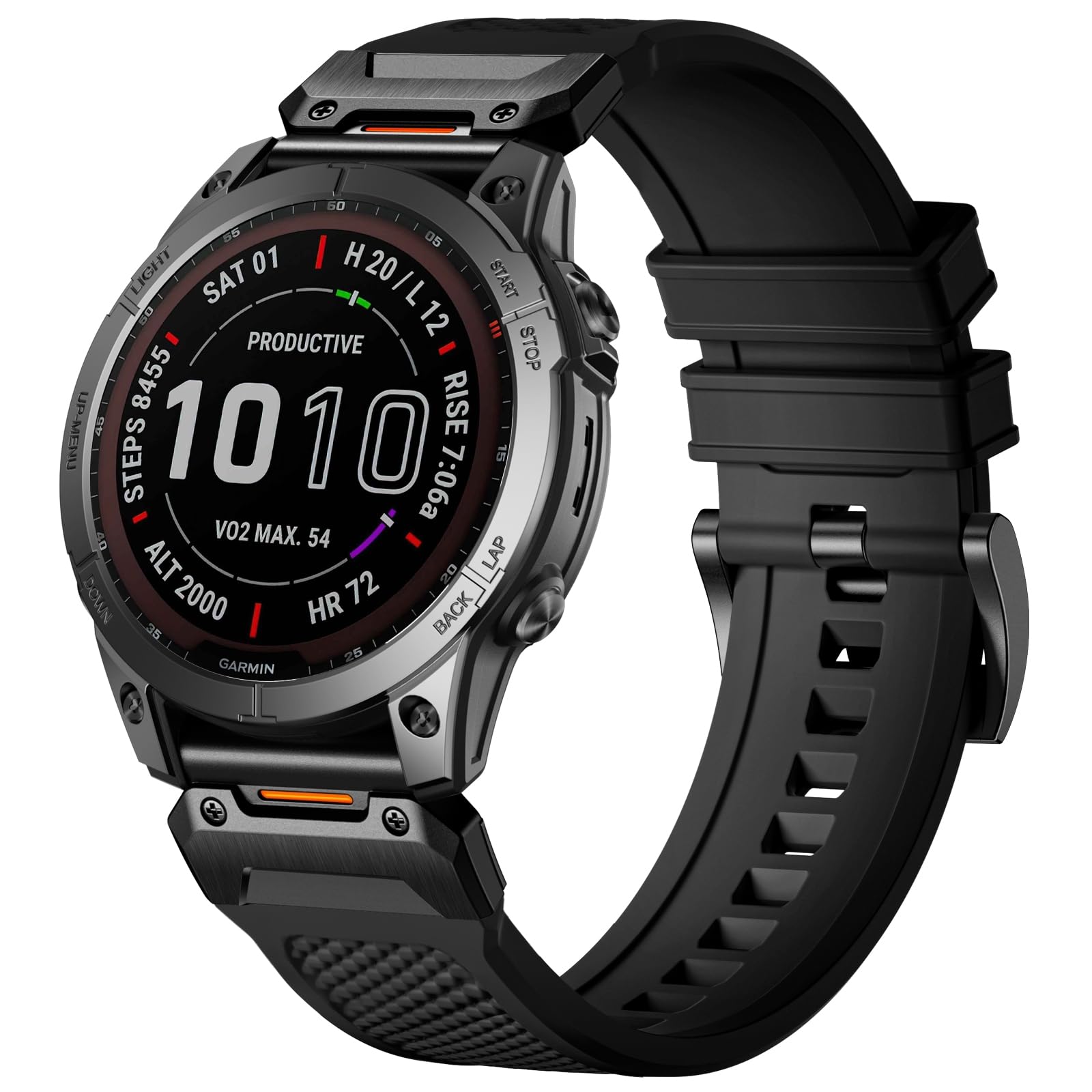 Compatible with Garmin Fenix 7 Band - 22mm Silicone Quick Fit Watch Bands for Fenix 8 47mm/Fenix 5/Fenix 6/6 Pro/Fenix 7 Pro/Forerunner 965/945/Approach S62/S60/Epix 2 Pro 47mm/Quatix 7