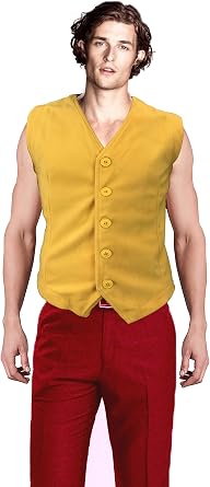 Amazon.com: Chaleco Joker Disfraz de Halloween 2019 Joaquin Phoenix Arthur  Fleck Amarillo : Ropa, Zapatos y Joyería
