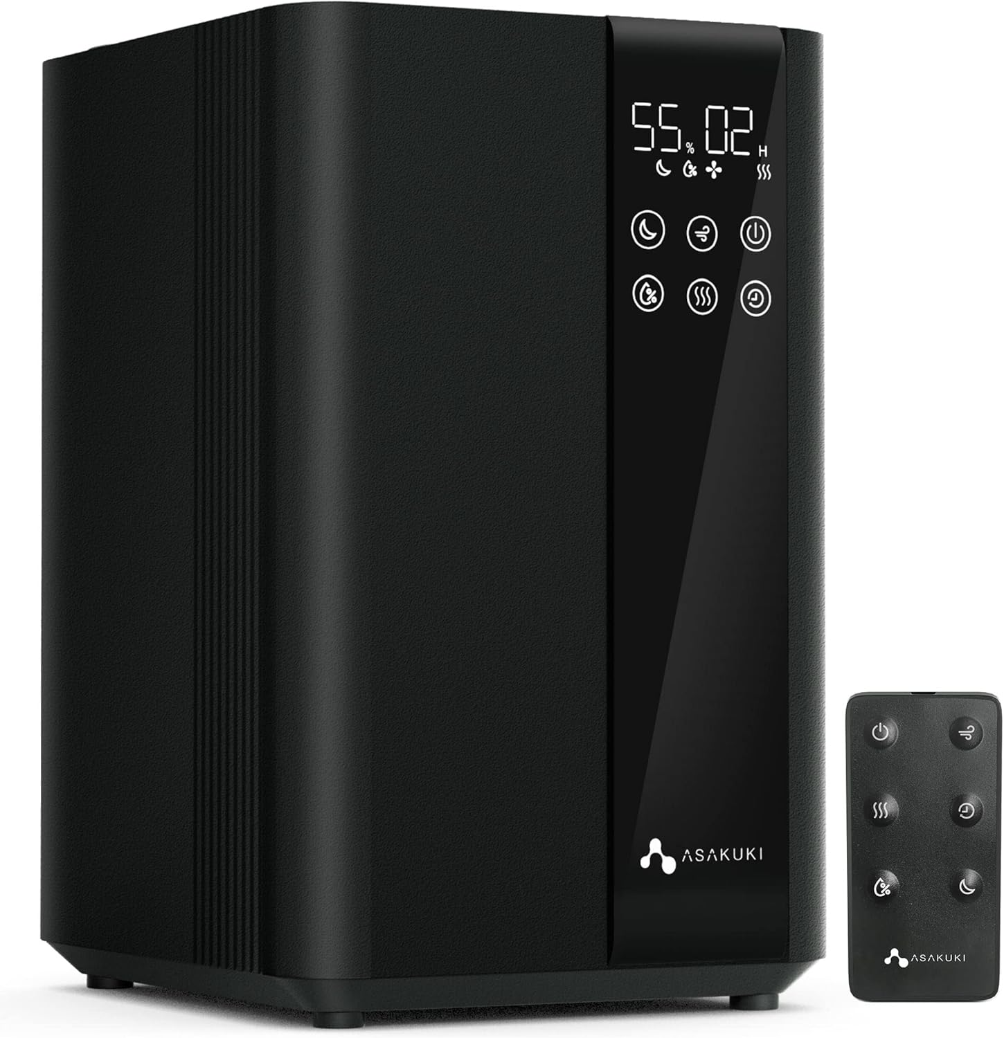 ASAKUKI Air Humidifier for Large Room, 5L Top Fill Warm & Cool Mist Ultrasonic Humidifier