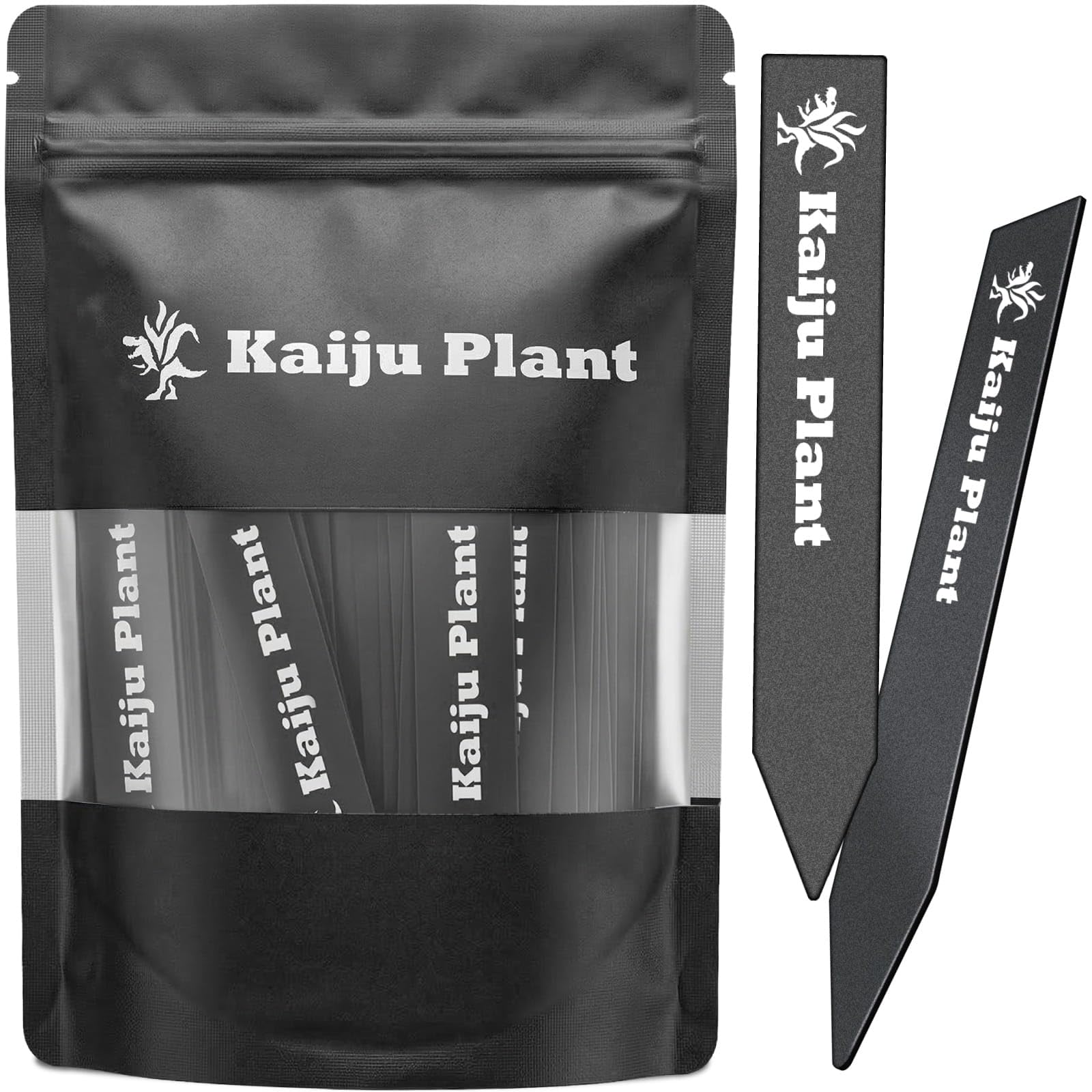 Amazon.co.jp: Kaiju Plant 園芸ラベル 黒ラベル プランツタグ ネーム