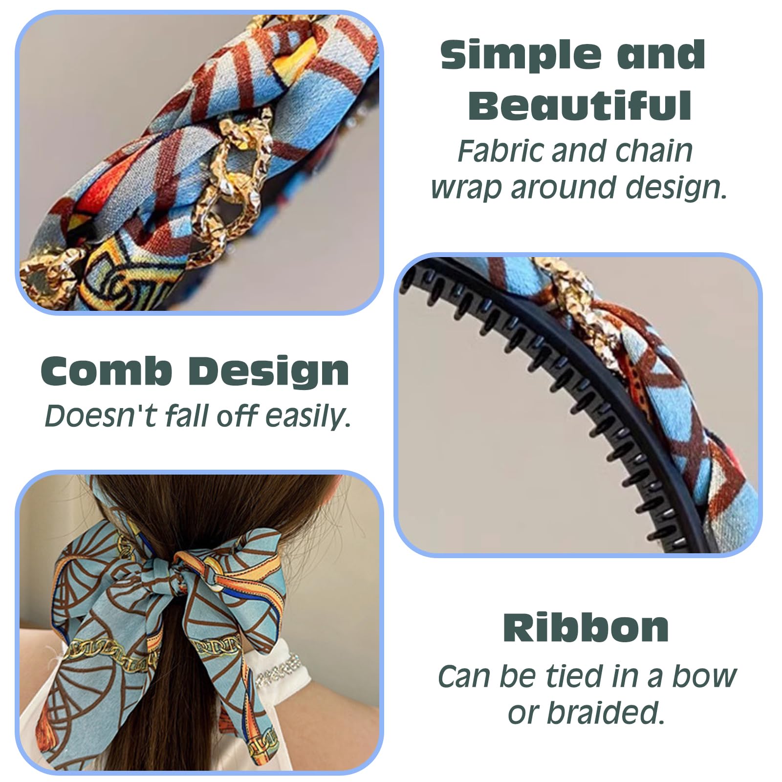 KASESSS 2 Pcs Headbands for Women's Hair, Fashion Head Band - Image 4