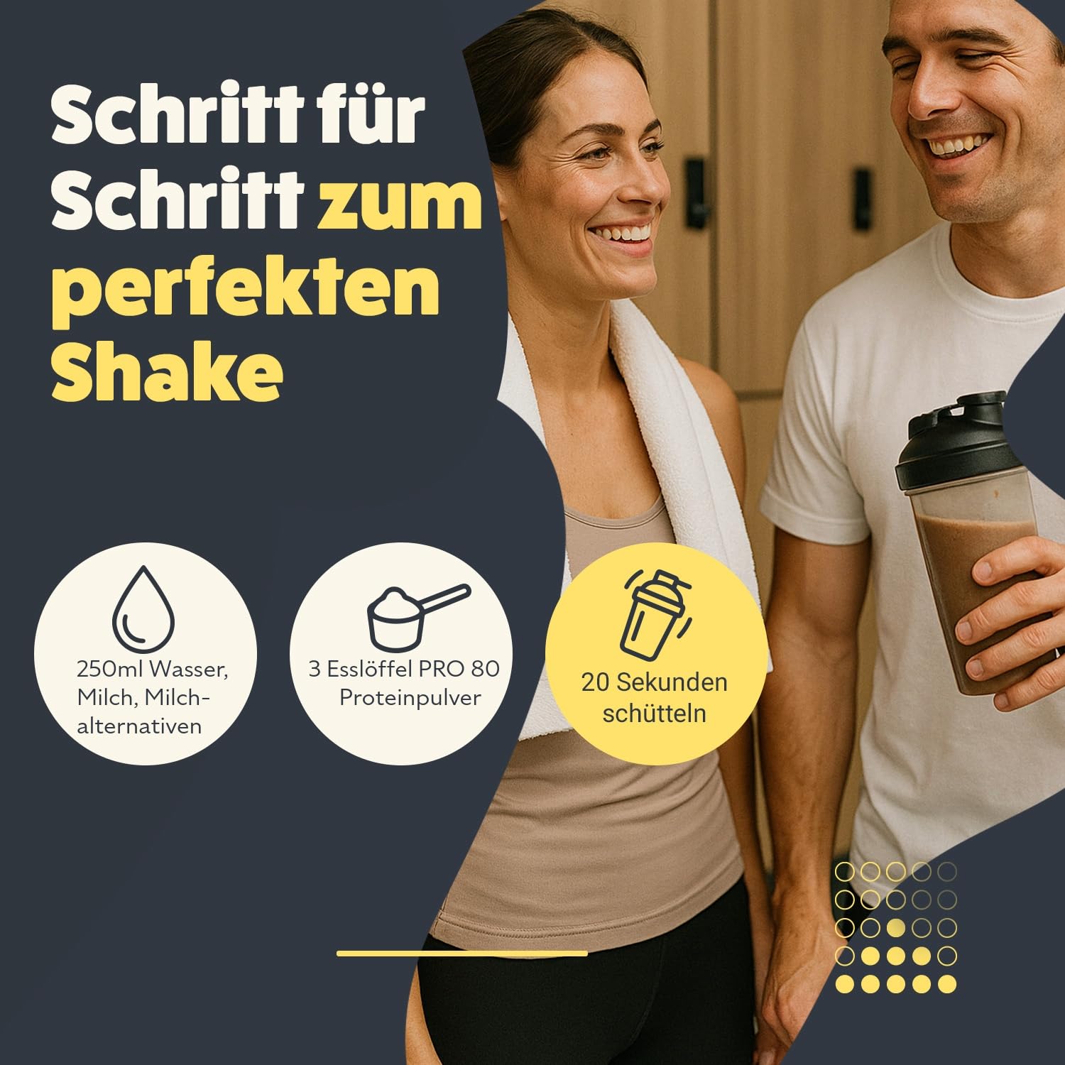 Inkospor ACTIVE Pro 80 Shake protéiné Définition Tonification et Perte de Poids Vanille sachets 500g