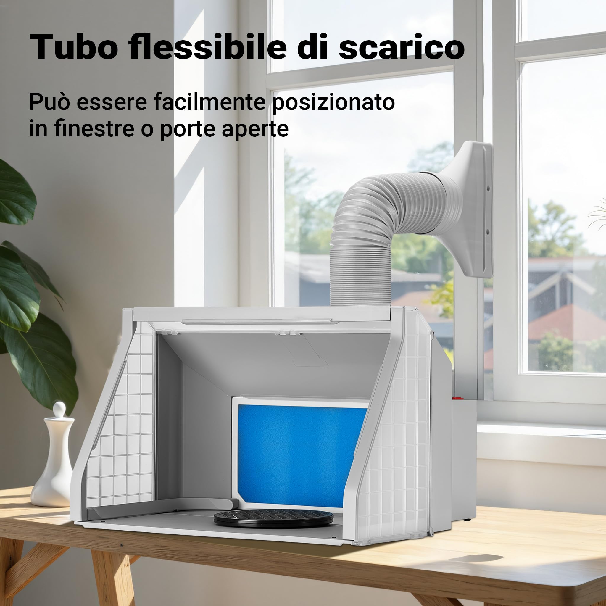 Wiltec Accessorio Airbrush Tubo dell’Aria di Scarico per Cabina di aspirazione aerografo