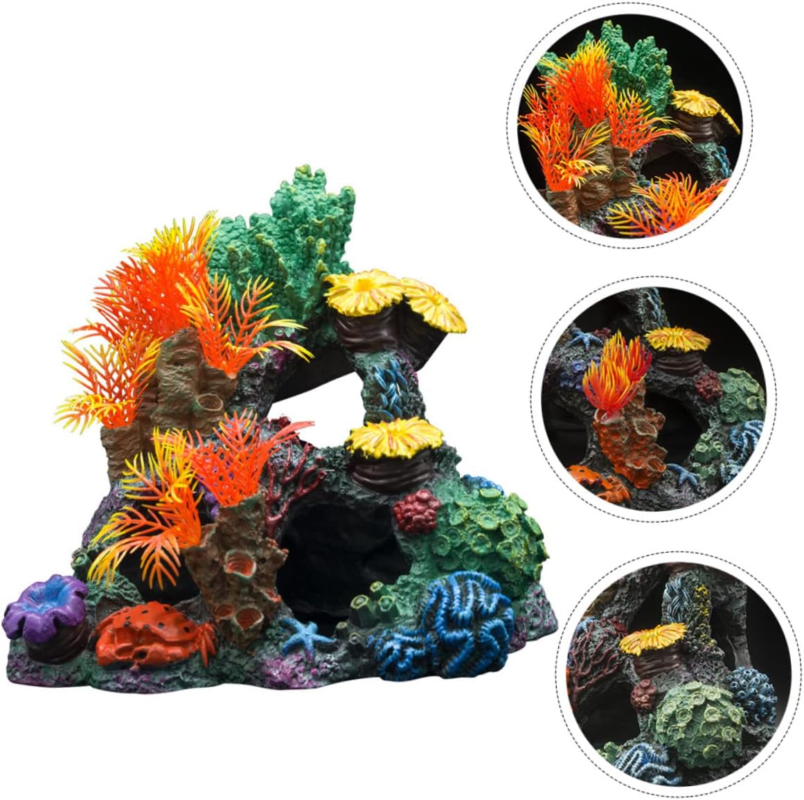 1pc Coral Aquarium Ornament Assorted Tank Decor Lifelike Resin Decoration for Enhancing Aquarium Landscapes and Providing Hiding Places for Fish